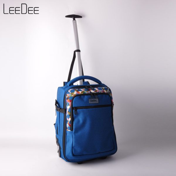 LE250409 Navy Minimalist Trolley Backpack - 图片 5
