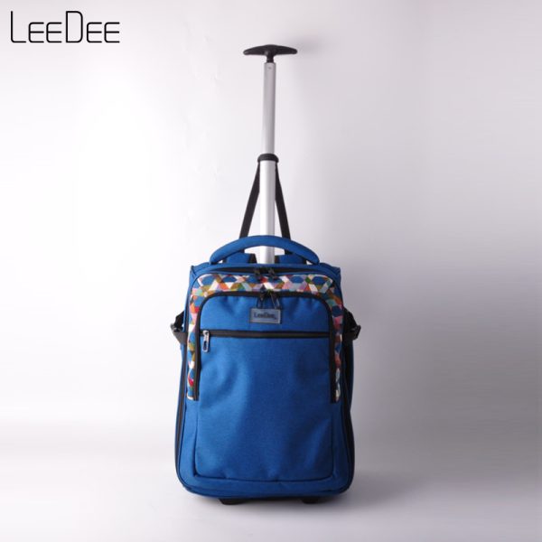 LE250409 Navy Minimalist Trolley Backpack - 图片 11