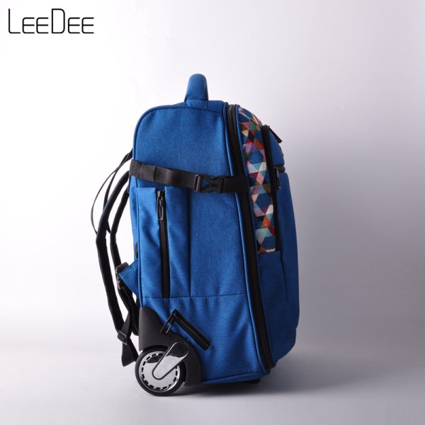 LE250409 Navy Minimalist Trolley Backpack - 图片 3