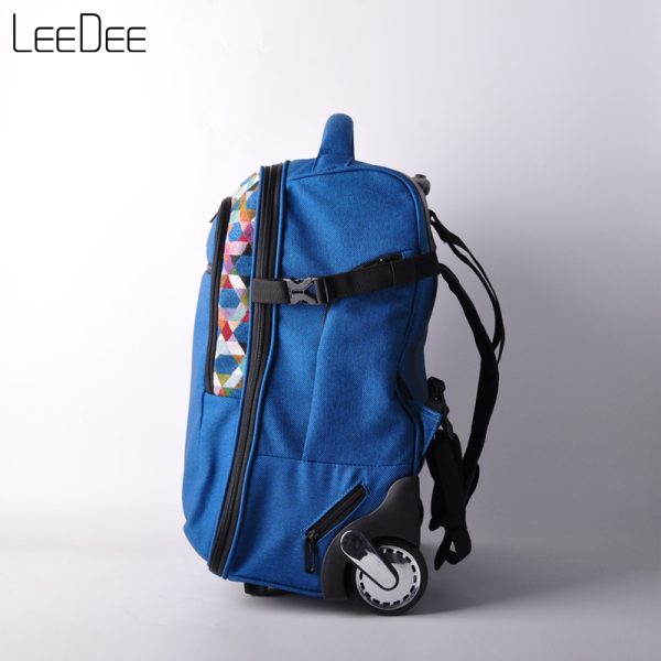 LE250409 Navy Minimalist Trolley Backpack - 图片 4