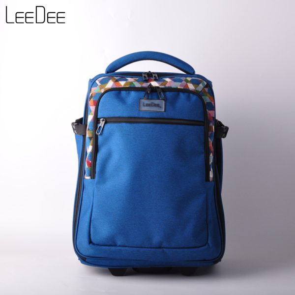 LE250409 Navy Minimalist Trolley Backpack - 图片 13
